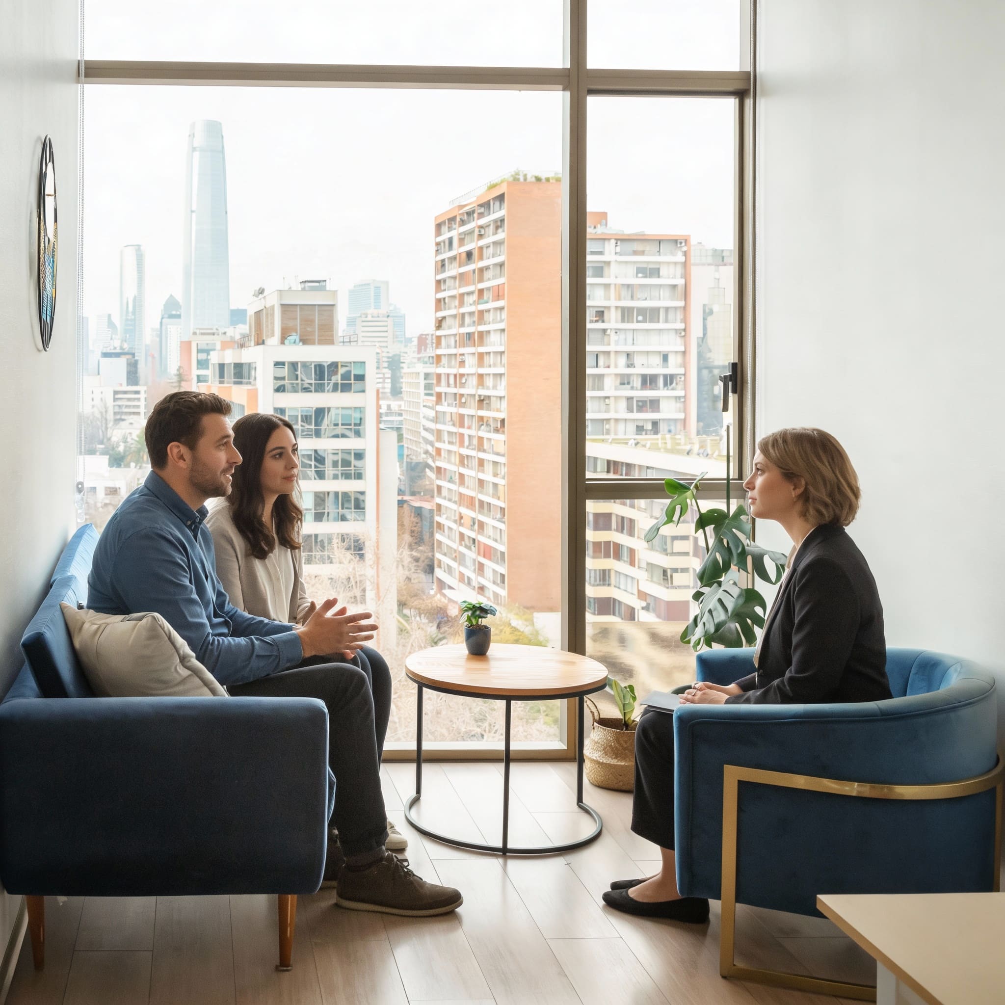 Consulta del Centro de Terapia Conductual en Providencia con vista a Santiago